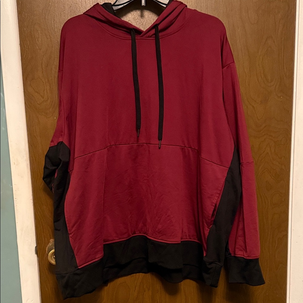MTA Sport Men’s Burgundy and Black Hoodie Sweater Size XXXL